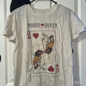 Rodeo Queen Graphic Tee - White